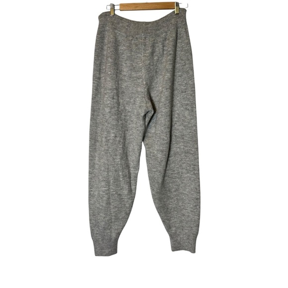 MNG Mango Sweater Joggers Womens Large Gray Drawstring Stretch Ribbed Fleece - Picture 3 of 4